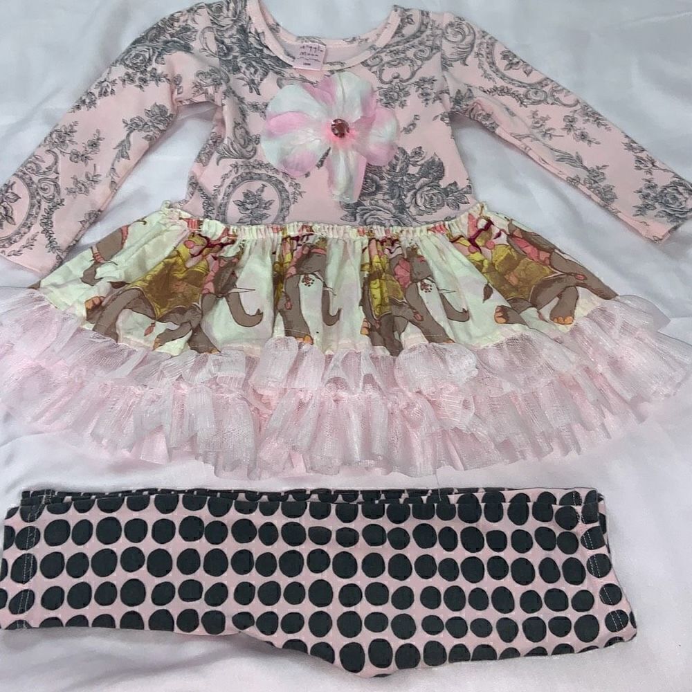 Giggle moon tunic set sz 18m